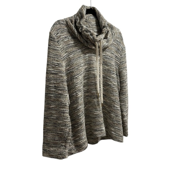 Ruby Rd. metallic boxy cowl neck sweater with drawstring Large - Picture 5 of 11